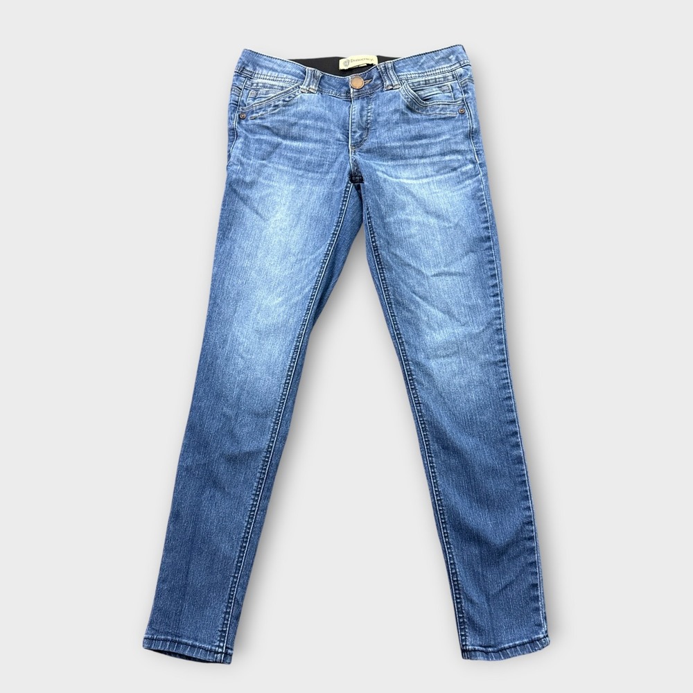 Democracy Skinny Jeans Womens 4 Blue Ab Technology Mid Rise Medium Wash Stretch